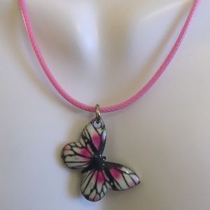 Butterfly 🦋 Choker Necklace- Pink